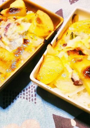【牛乳なし】混ぜるだけ、オニオングラタン-レシピのメイン写真