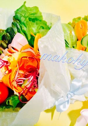彩り野菜でミックスブーケサンド☆-レシピのメイン写真