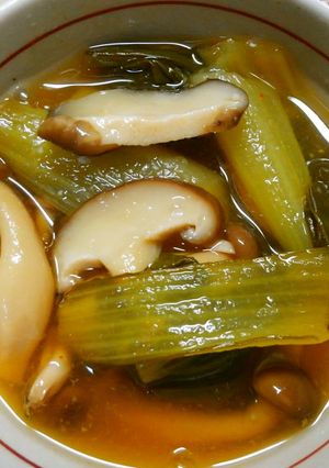 作り置きにも♪チンゲン菜ときのこの甘酢煮-レシピのメイン写真