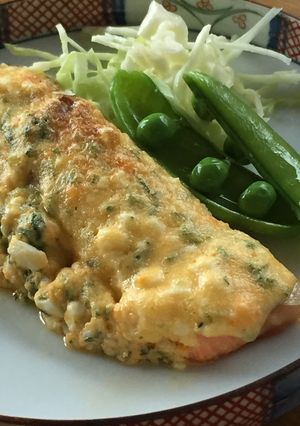 よもぎを摘んで〜鮭の菜種焼き-レシピのメイン写真