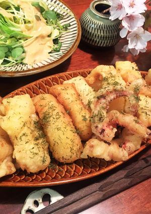 丸ごとスルメイカの天ぷら-レシピのメイン写真