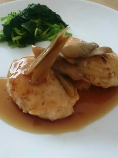 豆腐ハンバーグ♪ごぼう入りあんかけ-レシピのメイン写真