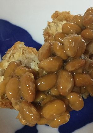 お豆腐屋さんのメンチカツの納豆のせ-レシピのメイン写真