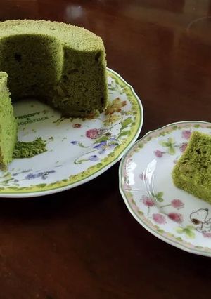 抹茶のシフォンケーキ。-レシピのメイン写真