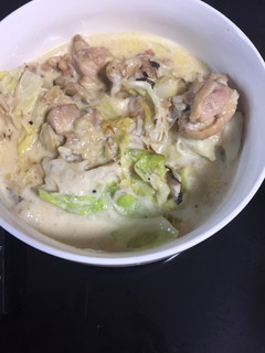 春キャベツと鶏肉ときのこのクリーム煮-レシピのメイン写真