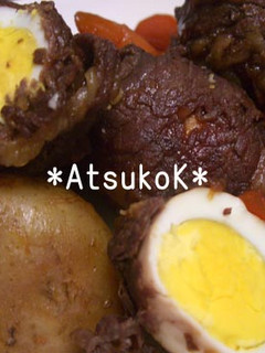 お鍋で煮るだけ♪ゆで卵の肉巻き(^_^)-レシピのメイン写真
