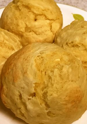 豆腐とHMだけ♡簡単ふかふかパン♡朝食に-レシピのメイン写真
