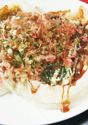 餅でお好み焼き‼-レシピのメイン写真