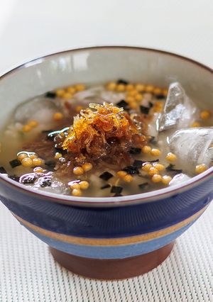ちりめん山椒の冷し茶漬-レシピのメイン写真