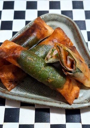簡単♪ハムとチーズのおつまみ春巻-レシピのメイン写真