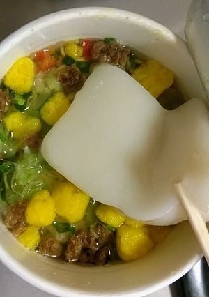 カップラーメン簡単アレンジ切り餅で満足❤-レシピのメイン写真