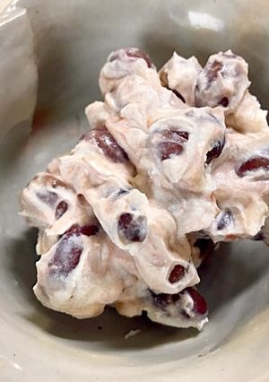 簡単！煮豆（金時豆）のクリームチーズ和え-レシピのメイン写真