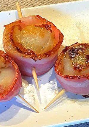 ベビーホタテのベーコン巻き-レシピのメイン写真