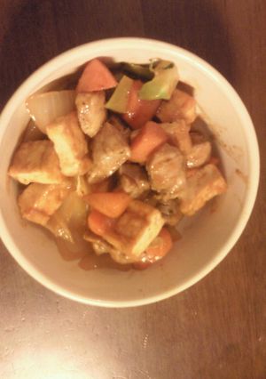 玉ねぎドレッシングで酢豚風-レシピのメイン写真