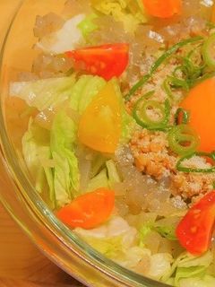 コンニャク納豆サラダ-レシピのメイン写真