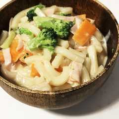 子どもも大好き！クリームうどん-レシピのメイン写真