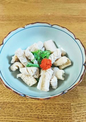 ミノ湯引き(ポン酢) 板前の嫁レシピ-レシピのメイン写真