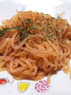 糖質オフ!しらたきの明太バター醤油パスタ-レシピのメイン写真