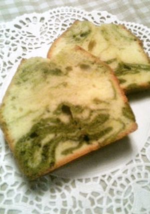 和み味♡抹茶のマーブルパウンドケーキ-レシピのメイン写真