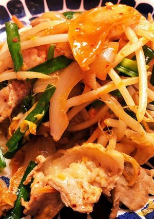 ❁一番簡単❁カット野菜で豚キムチ-レシピのメイン写真