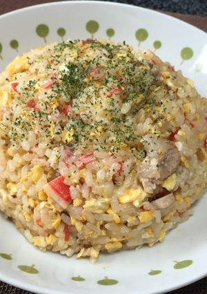 豚ロースと卵炒飯!(^^)!-レシピのメイン写真