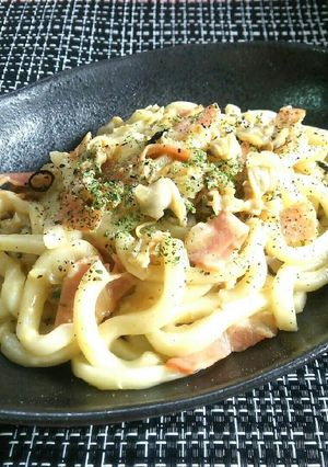 うどんde簡単♡ペペロンチーノ風〜♪-レシピのメイン写真