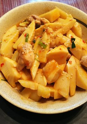たけのこの豆板醤炒め-レシピのメイン写真