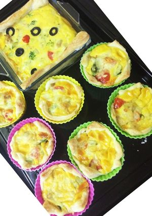 春野菜でキッシュ…カレー味-レシピのメイン写真