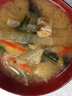 野菜たっぷりお味噌汁!-レシピのメイン写真