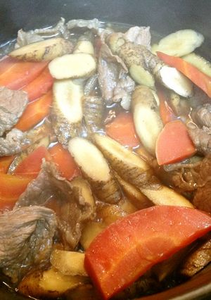 ゴボウと牛肉の甘辛煮-レシピのメイン写真