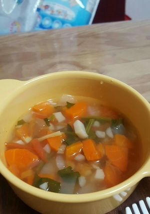 離乳食後期 野菜あるものチキンスープ-レシピのメイン写真
