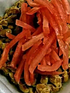 納豆には紅生姜究極の薬味ぜひ♪納豆ご飯-レシピのメイン写真