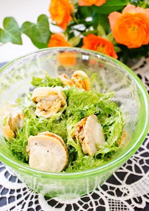 【わさび菜とベビーホタテ】スパイシーマヨ-レシピのメイン写真
