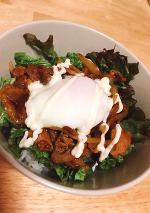 簡単！美味しい♡豚コマ肉でプルコギ丼-レシピのメイン写真