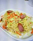 簡単塩焼きそば♬(ラーメン粉末スープで)