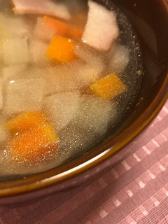 優しいお味❤️ゴロゴロ野菜の根菜スープ-レシピのメイン写真