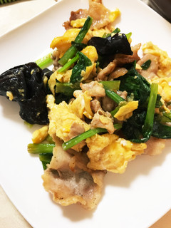 きくらげと豚肉の卵炒め-レシピのメイン写真