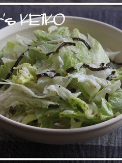 【農家のレシピ】レタスとしらすのサラダ-レシピのメイン写真
