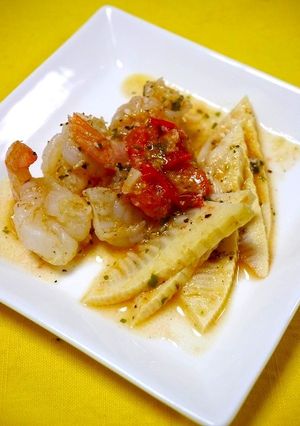 簡単！春おつまみ☆エビ筍イタリアン-レシピのメイン写真