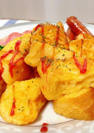 朝食に簡単♥️甘くないフレンチトースト-レシピのメイン写真