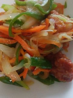 レンゲで簡単!鶏肉と野菜の甘酢炒め-レシピのメイン写真