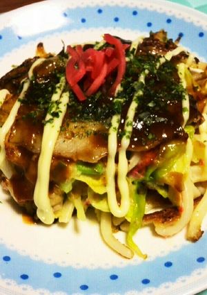 ごはん麺(米粉麺)de お好み焼き✨-レシピのメイン写真