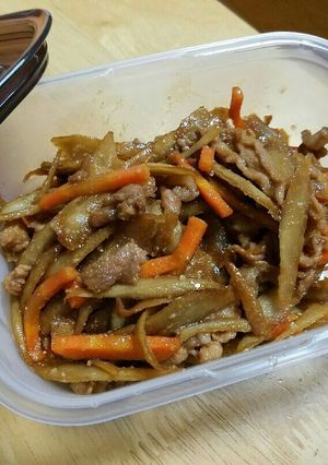 豚肉 ｉｎ きんぴらゴボウ-レシピのメイン写真