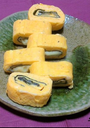 簡単キレイ!海苔チーズの卵焼き-レシピのメイン写真