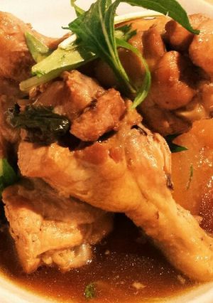 簡単分量！柔らか手羽元と大根の煮込み☆　-レシピのメイン写真
