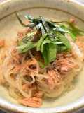 ダイエット★しらたきで作る和風ツナパスタ