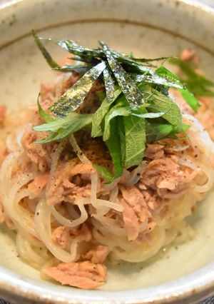ダイエット★しらたきで作る和風ツナパスタ-レシピのメイン写真