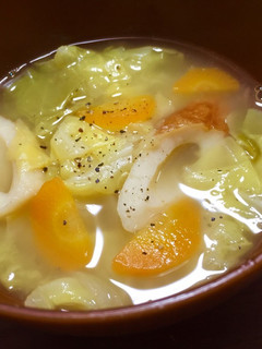 春キャベツとちくわのスープ♡-レシピのメイン写真