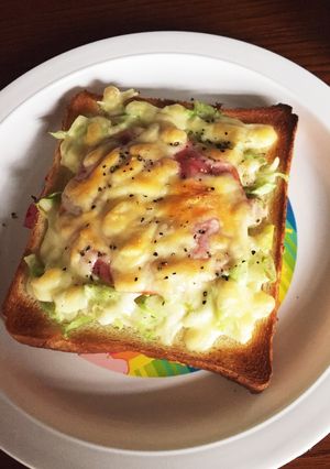 キャベツビアハムチーズトースト-レシピのメイン写真