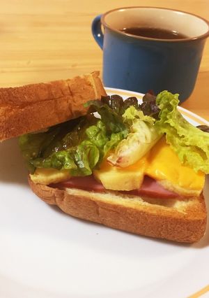 ビール酵母パンサンドイッチ-レシピのメイン写真